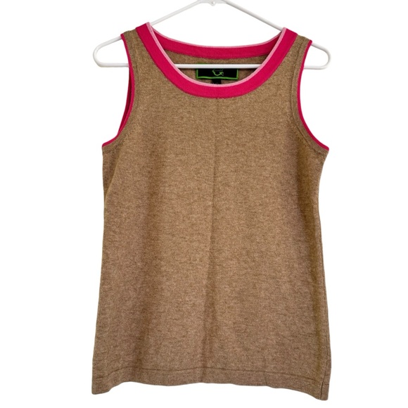 C. Wonder Women's Sleeveless Crew Neck Wool Blend Brown Top Size S - Picture 1 of 7